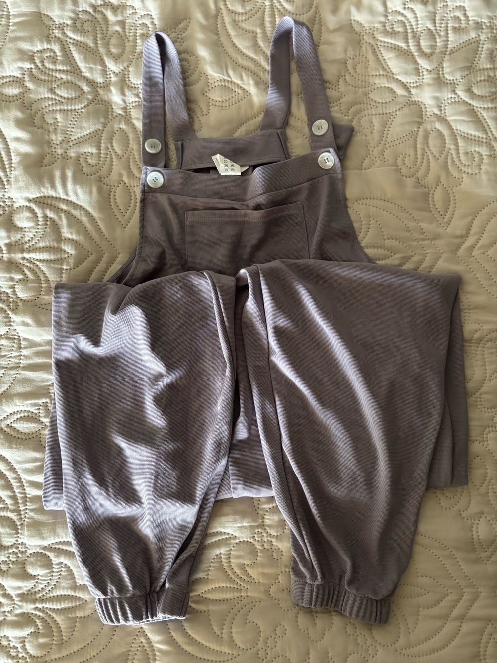 Halara Pockets Waffle Casual Jogger Overalls Size S - NWOT - Picture 8 of 13